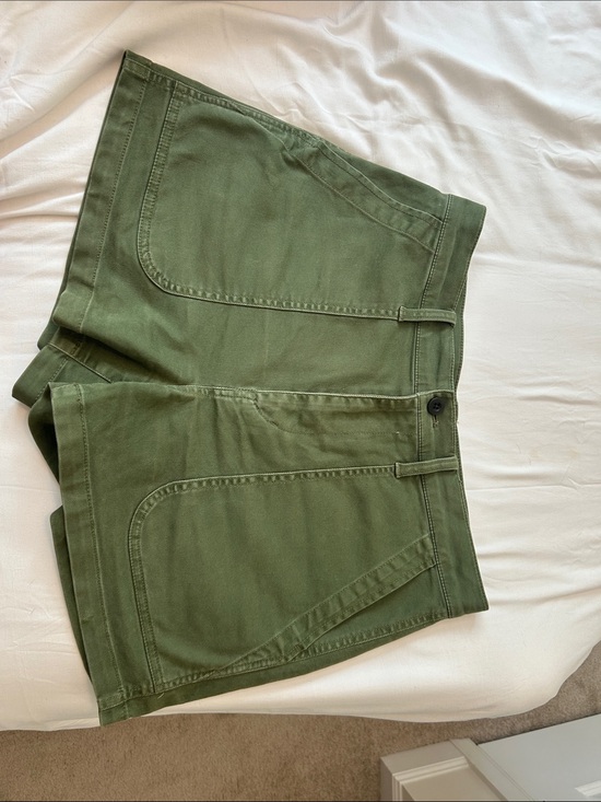 Madewell Pants - Madewell High-Waist Olive Green Shorts